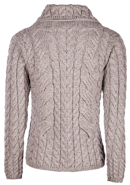 Ladies Button Cable Cardigan