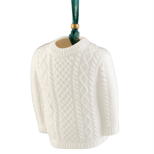 Belleek Aran Sweater (Jumper) Ornament