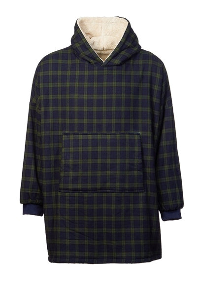 Lee Valley Irish Tartan Lounge Oversized Hoodie