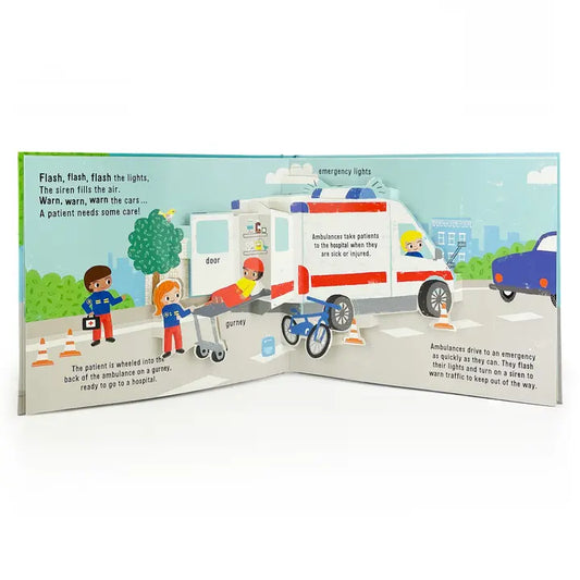 Pop-Up Rescue Vehicles Interactive Board Book