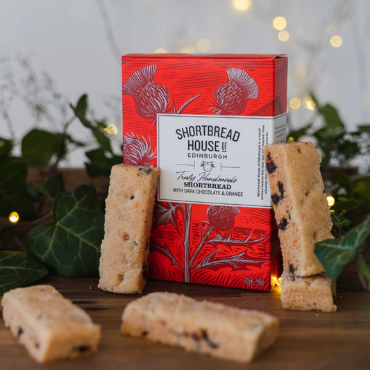 Shortbread House Orange and Dark Chocolate Shortbread Box