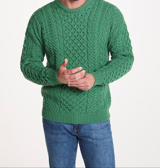 Aran Woollen Mills Traditional Unisex Crew Sweater