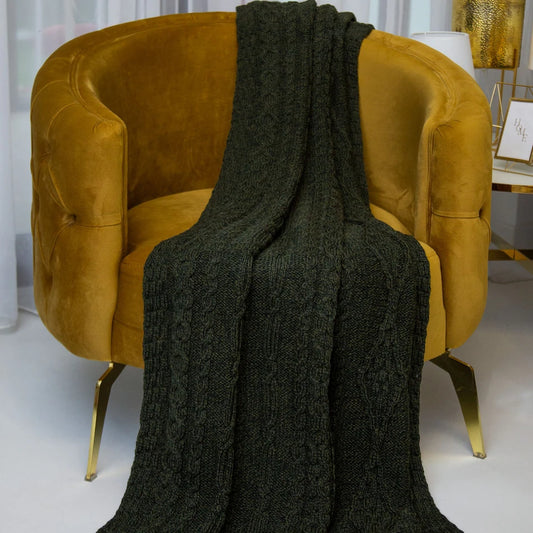 Saol Fisherman Cable Throw