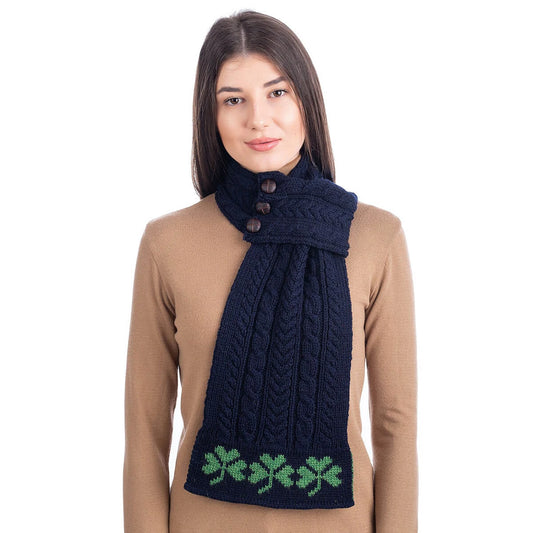Saol Ladies Side Loop Scarf Shamrock