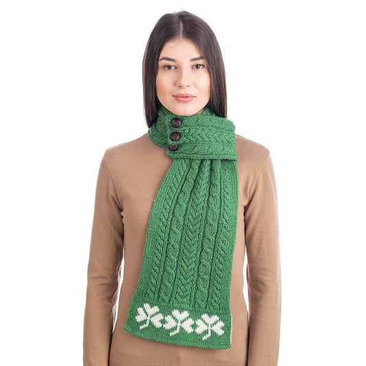Saol Ladies Side Loop Scarf Shamrock