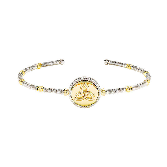 ShanOre Sterling & Gold Plated White CZ Trinity Bracelet