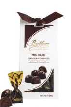 Butler's Dark Chocolate Truffles Brown Ribbon Box