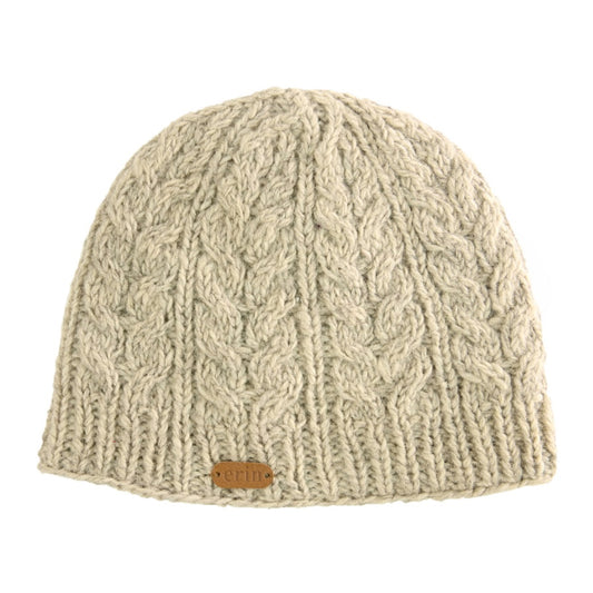 Erin Knitwear Aran Cable Pullon Hat