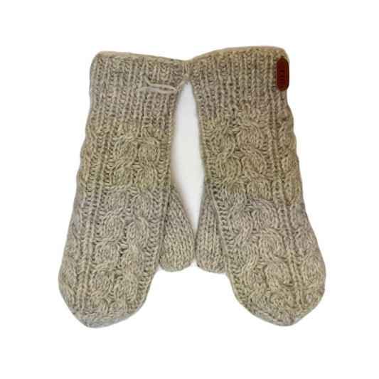 Erin Knitwear Aran Cable Mittens
