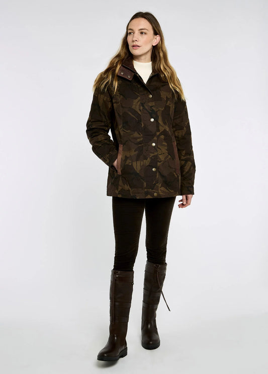 Dubarry Women's Mountrath Waxed Jacket - Limited Edition Brown Camo