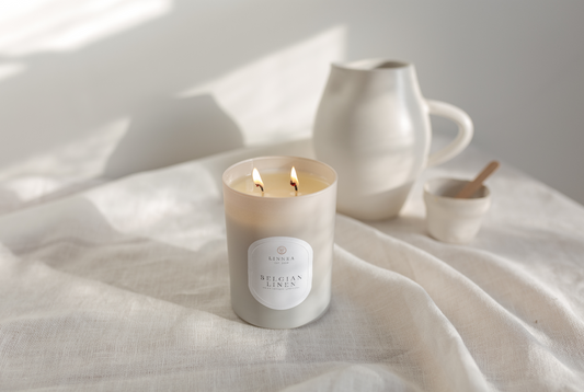 Linnea's Belgian Linen Candle