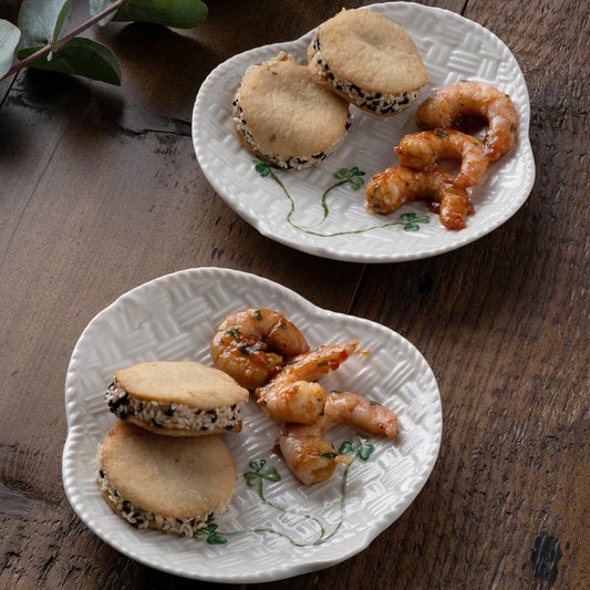 Belleek Shamrock Tapas Plate (Set of 2)