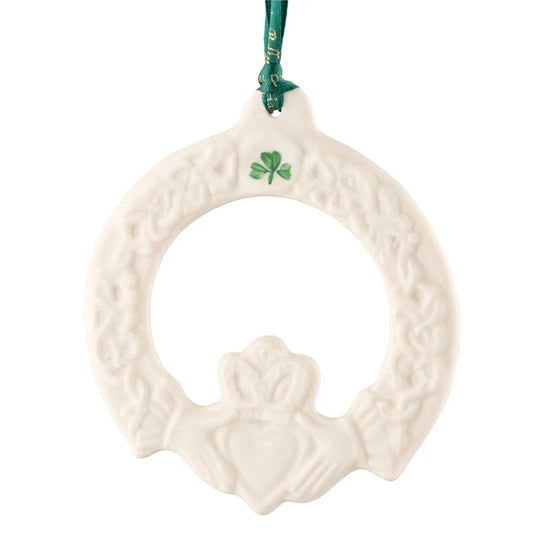 Belleek Claddagh Friendship Ornament