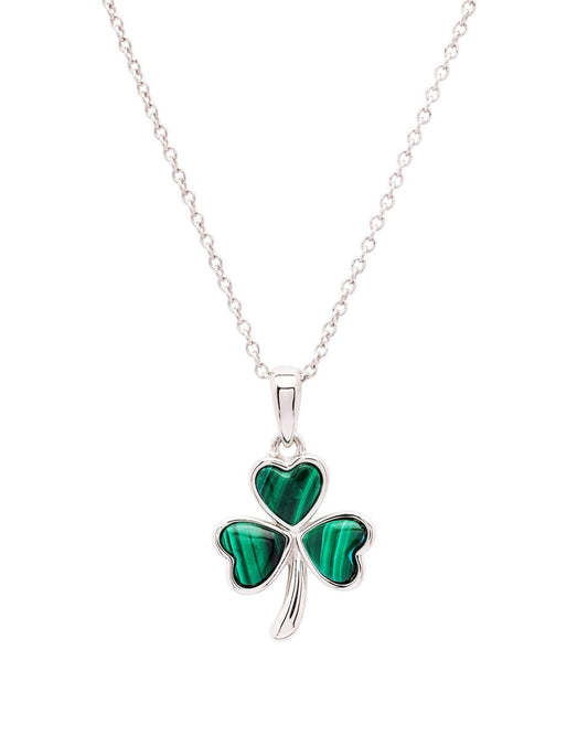 ShanOre Shamrock Malachite Necklace