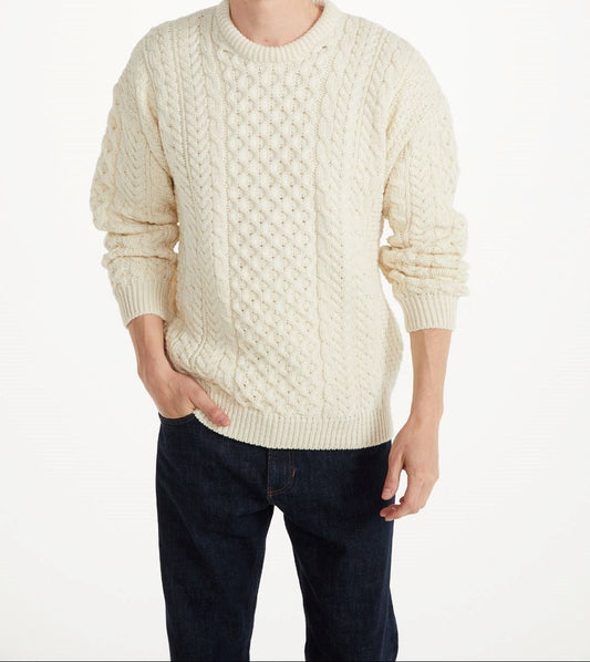 Aran Woollen Mills Traditional Unisex Crew Sweater
