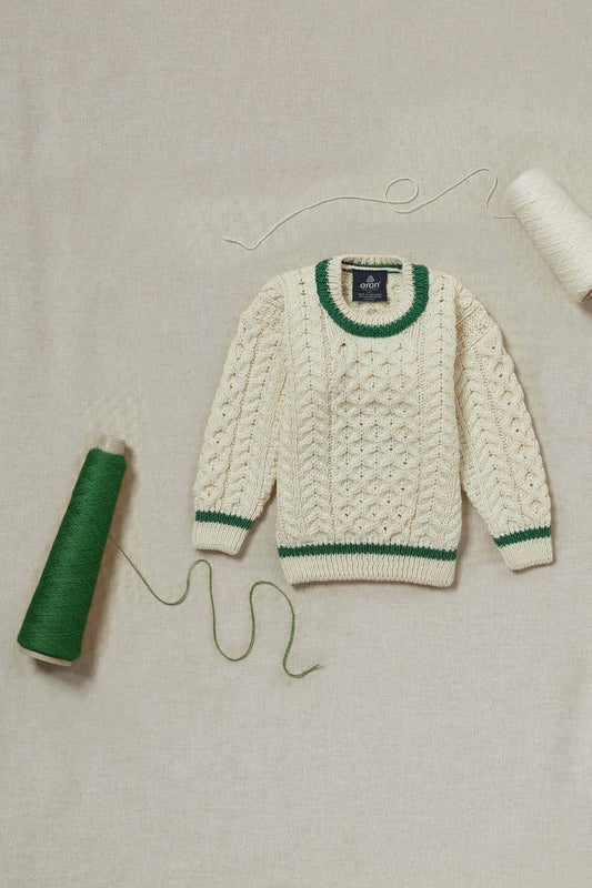 Children's Merino Wool Stripe Crew