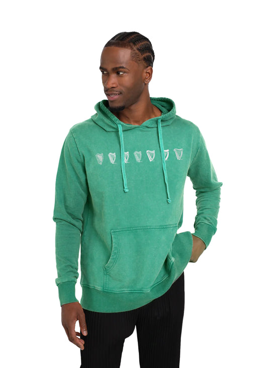 Guinness Evolution Harp Green Hoodie