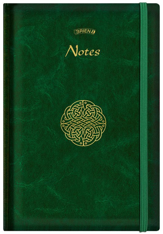 A5 Celtic Notebook Padded with Elastic Lined Paper