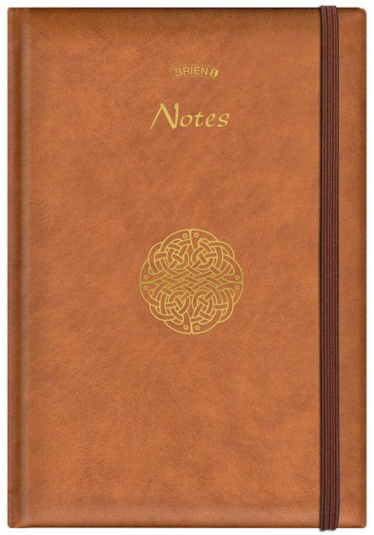 A5 Celtic Notebook Padded with Elastic Lined Paper