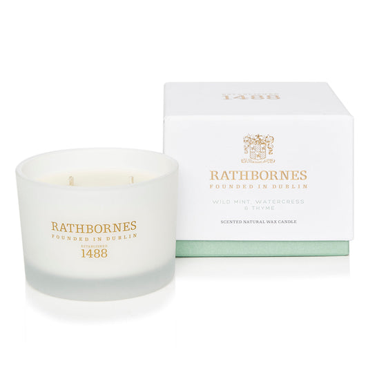 Rathbornes Classic Wild Mint, Watercress & Thyme  2 Wick Candle