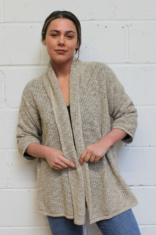 Bill Baber Crail Cardi Long Linen and Cotton
