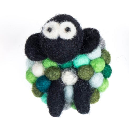 Small Sheep Magnet Multi Colored