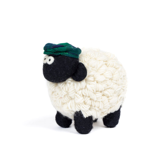 Mountain Standing Sheep with Blackwatch Tartan Caps