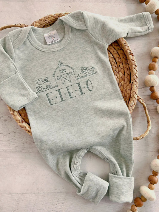 Baby Romper - Farm E-I-E-I-O