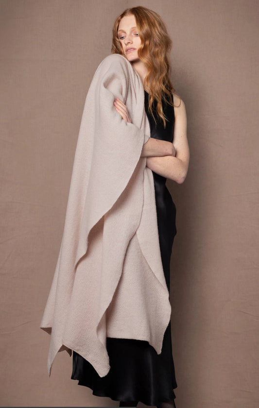 Madigan Cashmere Moss Blanket Wrap / Scarf