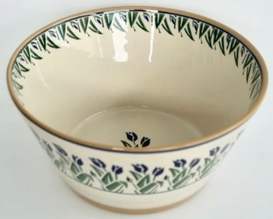 Nicholas Mosse Blue Blooms Large Angled Bowl