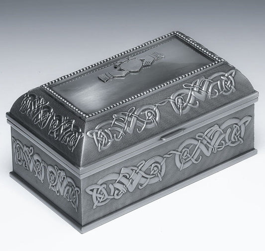 Mullingar Pewter Large Claddagh Jewelry Box