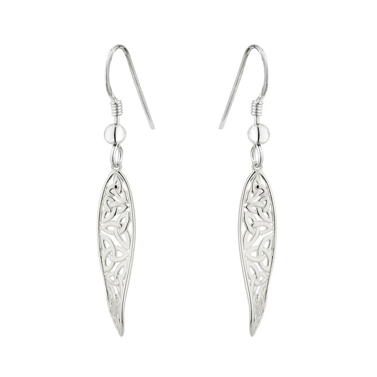 Solvar Celtic Knot Twist Drop Earrings