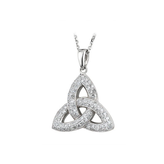 Solvar 14k Micro Diamond Trinity Pendant