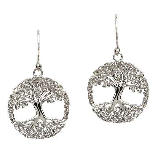 SS Tree of Life Earring Set
