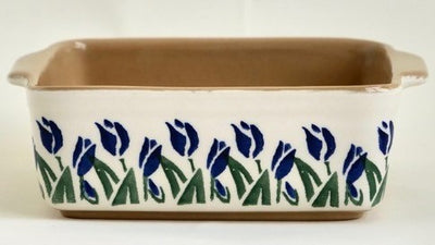 Nicholas Mosse Blue Blooms Square Oven Dish