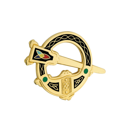 Solvar Black Enamel Tara Brooch