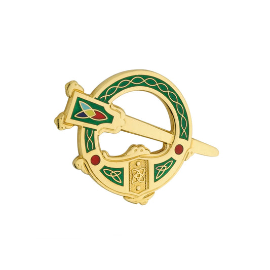 Solvar Green Enamel Tara Brooch