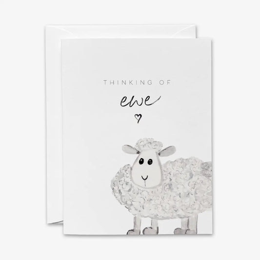 Sheep Pun Thinking of You Cards
