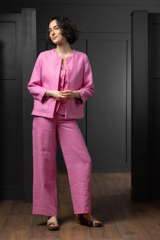 Celtic Tweed Women's Linen Boxy Jacket and Blazer