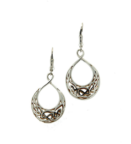 Keith Jack Sterling Silver 22K GP Window Soul Earrings