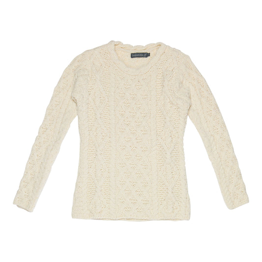 Lambay Lattice Women's Cable Sweater