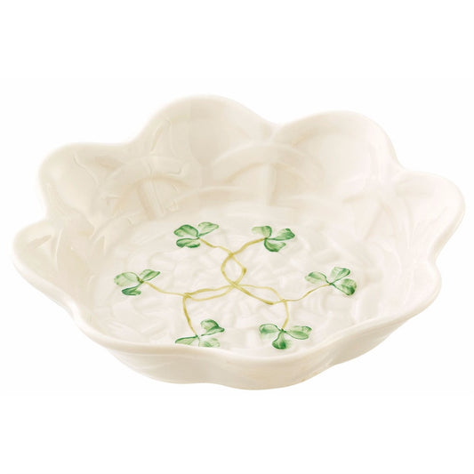 Belleek Shamrock Trinket Sweet Dish